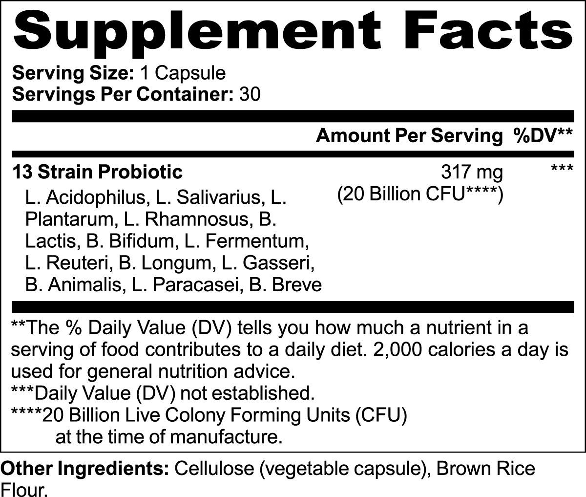 Daily Probiotic 20 Billion CFU